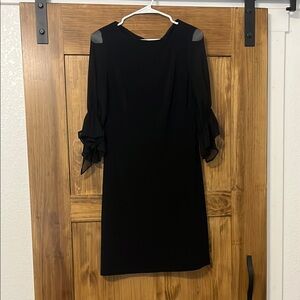 Classic Ralph Lauren Black Midi Dress